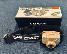 Coast FL68 520 Lumen Tri-Color White/Green/Red LED Flood Headlamp NIB Dusl Powr