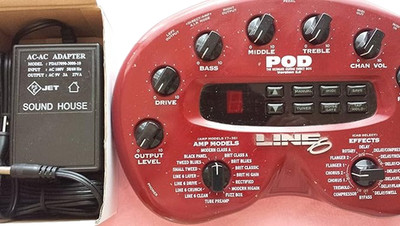Line 6 POD 2.0 Guitar Amp & Effects Simulator Red Pre-owned Used From Japan