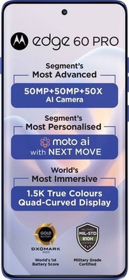 MOTOROLA Edge 60 Pro 5G (Blue 256GB 8GB RAM) Dimensity 8350 Global