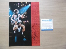 Angus Young & Brian Johnson "AC/DC" autographs signed A4 magazine image ACOA