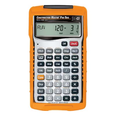 Calculated Industries 4080 Construction Calculator, 6 Lx3 1/4 In W