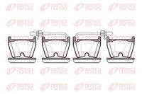 Remsa Bremsbelagsatz Scheibenbremse 0896.02 FüR 3D3 3D1 3D4 3D2 VW Phaeton 3D6