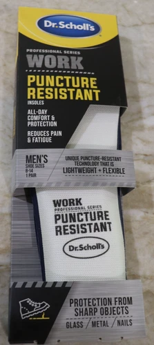 Dr. Scholl’s Puncture Resistant Insoles Pro Series Work Men’s 8-14 1 Pair