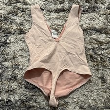 Free People Intimately Keep It Sleek Bodysuit Women's Size Large Rose Pink NWT