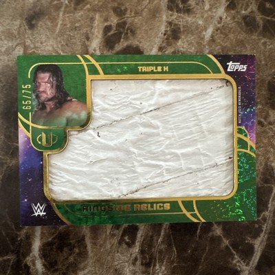 2025 Topps Universe WWE Triple H Ringside Relics 65/75 Tape Relic Card RARE   
