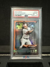 PSA 10 2024 Topps Finest COLTON COWSER Finest Rookies Orange Refractor /25 RC