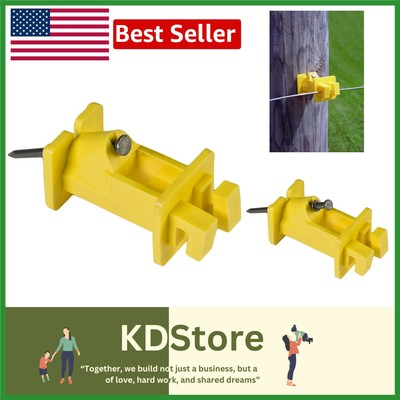 #ad #ad 25 Durable Yellow Slant Nail Insulators Essential for Secure Electric Fences $13.99
