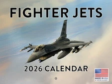 Fighter Jet Calendar 2026 Airplane Jets Aviation Monthly Wall Calender