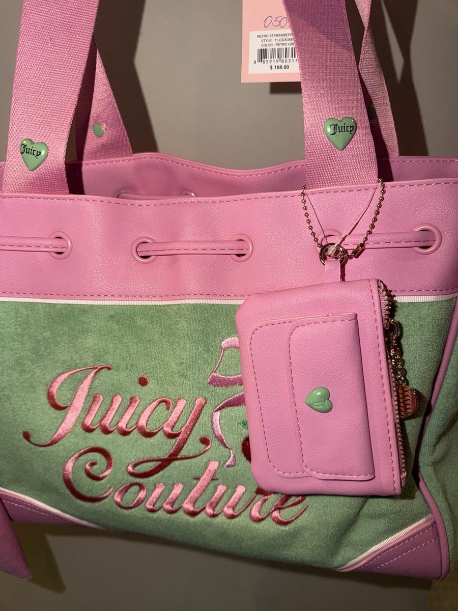 Juicy Couture Retro Strawberry Daydreamer Green Pink Bow