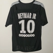 Nike PSG Paris Saint-Germain Neymar Jr #10 2017/2018 Jersey Size Medium Black