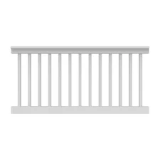 Vinyl Railing Level Kit T-Rail White (Actual Size: 91-3/4 L x 33-3/8 in. H)
