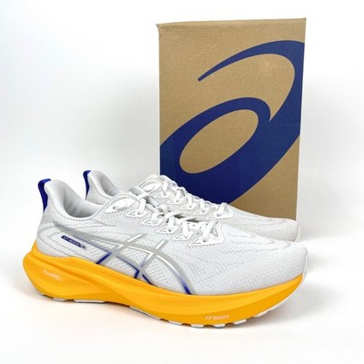 Asics GT-2000 13 Running Shoe Sneaker Mens 10.5 White Concrete Orange 1011B861
