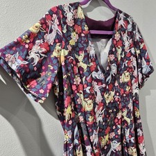 BlackMilk Pokemon Eevee Evolution Floral V Dress Size MEDIUM M