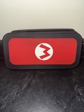 Nintendo Switch Super Mario Carrying Case Red Black Zip Bag