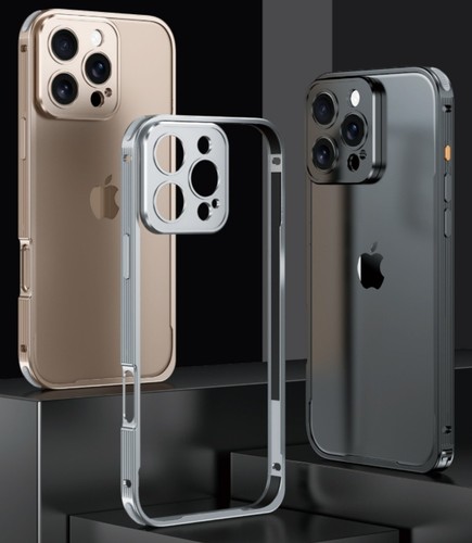 Aluminum Frame Case For iPhone Air 17 16e 16 15 14 13 Pro Max Metal Lens Cover - Picture 5 of 29