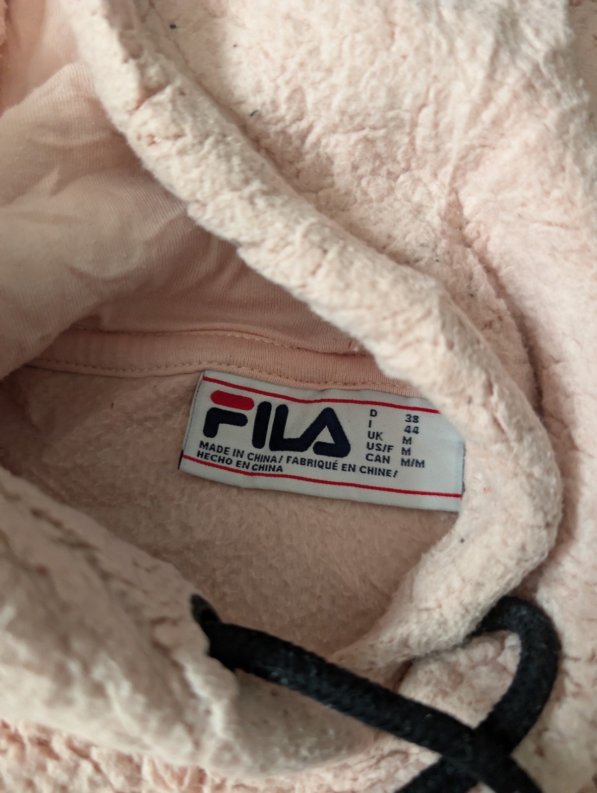 Felpa donna FILA in pile con cappuccio (taglia media) usata