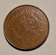 1979 San Jose, California Chuck E. Cheese Pizza Time Theatre Amusement Token