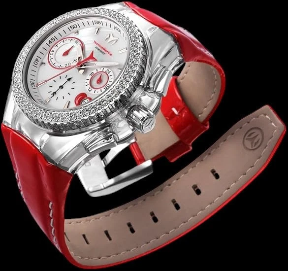 Женские часы TechnoMarine Cruise 40 мм красные/белые со сменным ремешком - Изображение 4 из 4