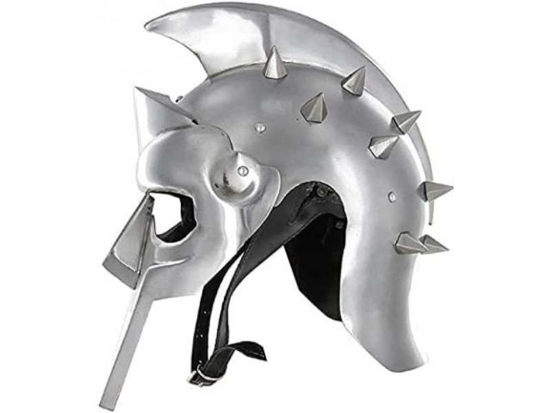 Medieval Warrior Gladiator Roman Spiked Helmet Functional 18g Polish Steel Armor
