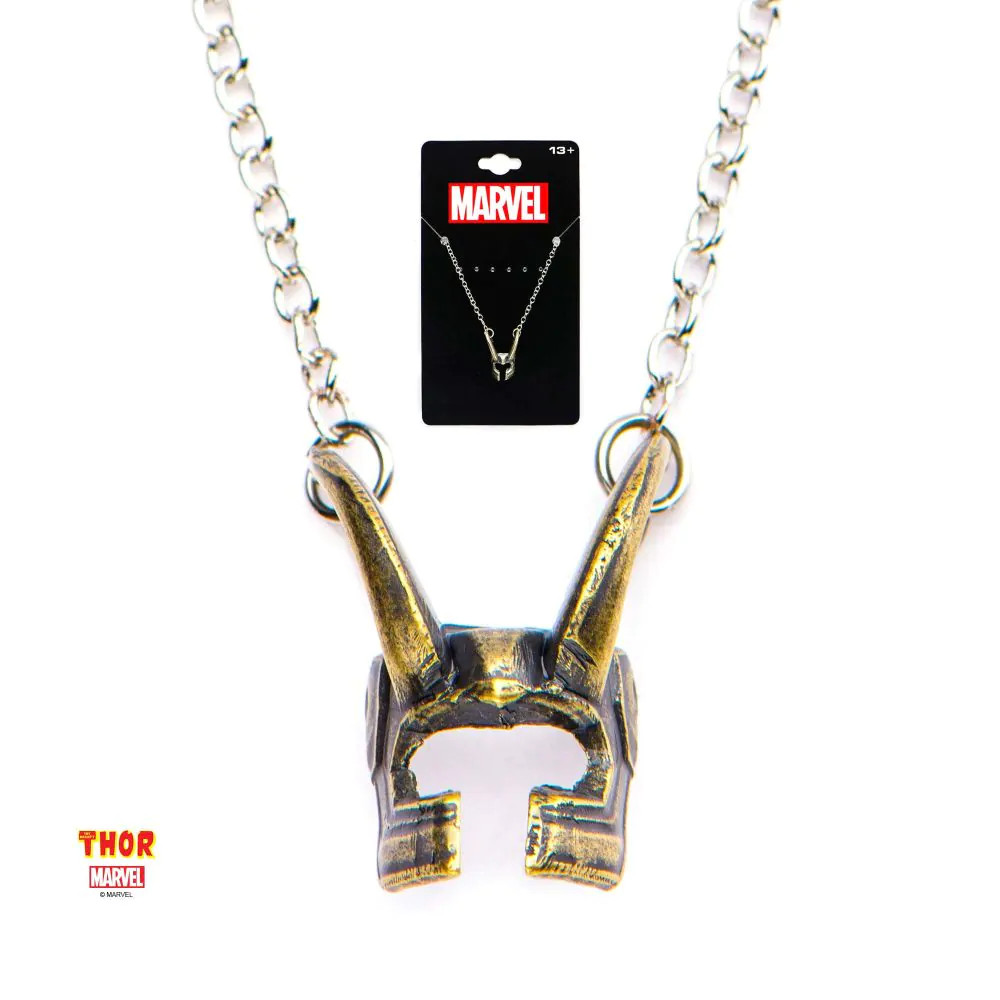 SalesOne Marvel Loki Helmet Pendant Necklace