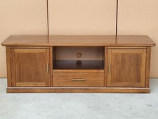 MOBILE PORTA TV IN LEGNO, 160*45*56 H NOCE ARTE POVERA, MANIGLIE