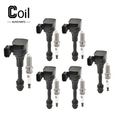 6pcs Ignition Coil & Spark Plug For 2002-2008 Nissan Maxima 3.5L 22448-8J11C