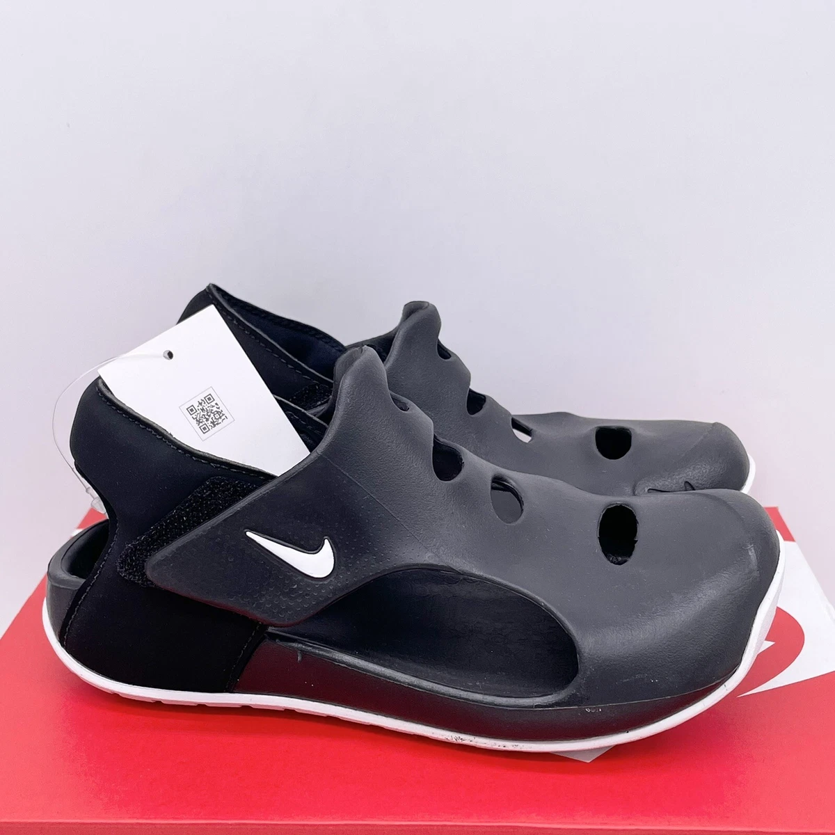 NEW Nike Sunray Protect 3 (PS) Black White Sandals DH9462-001 Preschool  Size 12c | eBay