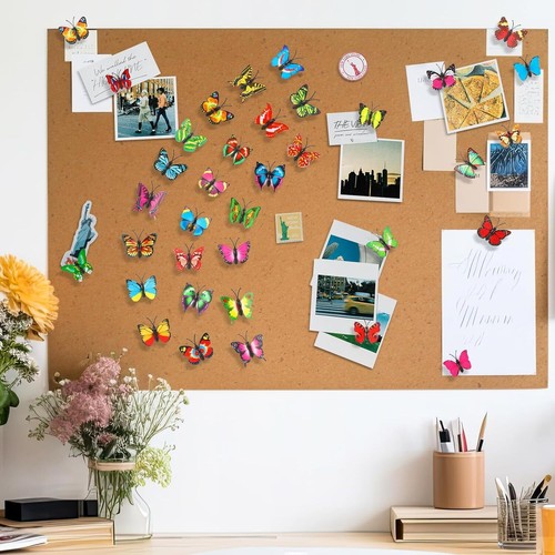 Butterfly Thumb Tacks Decorative Push Pins Butterfly Push Pins Colorful(36 Pack) - Picture 7 of 8