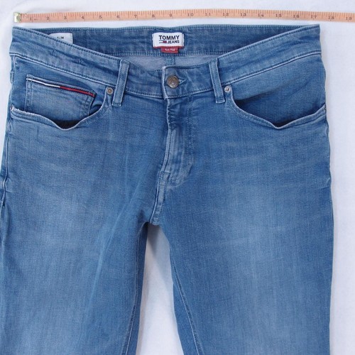 Mens Tommy Hilfiger SCANTON SLIM Stretch Slim Straight Blue Jeans W33 W34 L34