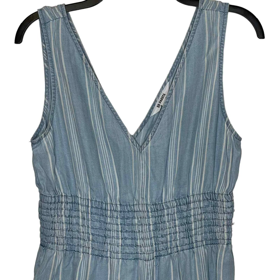 BB Dakota в полоску комбинезон Детский комбинезон v-образным вырезом спереди сзади с оборками укороченный подол маленький женщин - Изображение 2 из 4