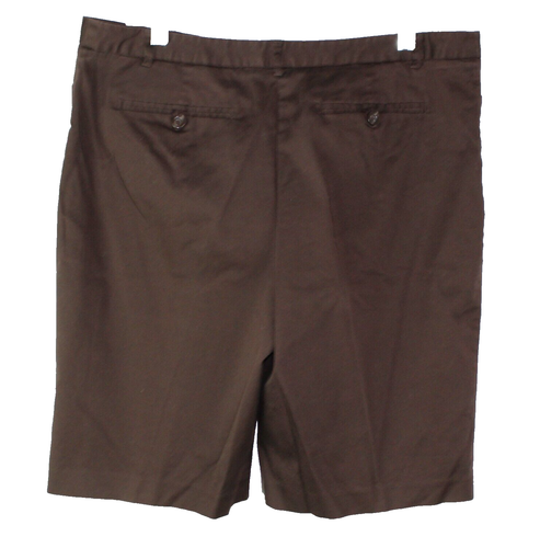 Fashion Bug Women Shorts Brown Women Size 14 Stretch Comfort Pockets - Picture 2 of 8