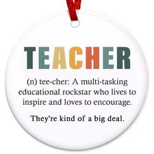 Teacher Gifts for Women - Teacher Christmas Ornament Decoration Gifts - Teacher
