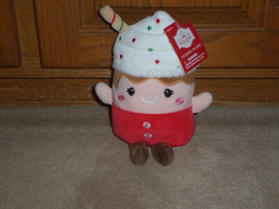 NEW, HOLIDAY TIME CHRISTMAS FANCY DRINK PLUSH 8''