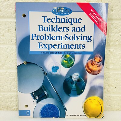 Holt Technique Builders & Problem-Solving Experiments Labs C1-C22 Teacher's Ed.