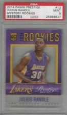 2014 Panini Prestige Julius Randle Mystery Rookies PSA 9