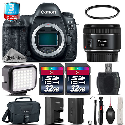 Canon5D Mark IV + EF 50f/1.8 STM+付属品 Amazon.com : Canon EOS 5D Mark IV DSLR Camera with EF 50mm f