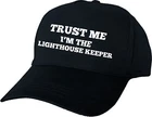 TRUST ME I'M THE LIGHTHOUSE KEEPER PERSONALISED BASEBALL CAP GIFT BIRTHDAY