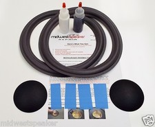 Avid Model 330 11" / 12" Woofer Foam Speaker Repair Kit w/ Shims Dust Caps