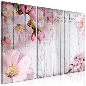 Leinwand Bild Blumen Holz Optik Natur Wandbilder Xxl Wohnzimmer Akustik Dammung Ebay