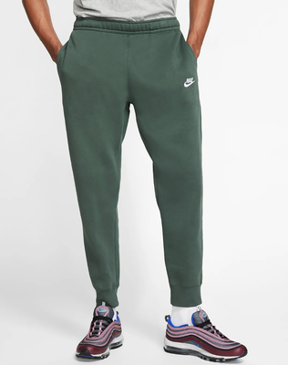 green nike jogging pants