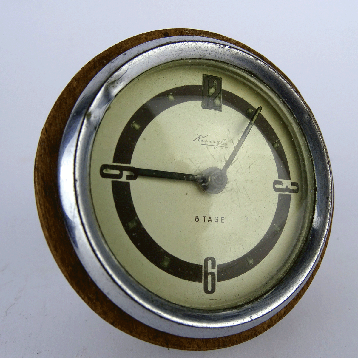 Kienzle Uhr, VDO, 8-Tage-Werk, Handaufzug, Borduhr, Oldtimer