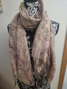 ONE SIZE Unique Metallic Colorful Scarf