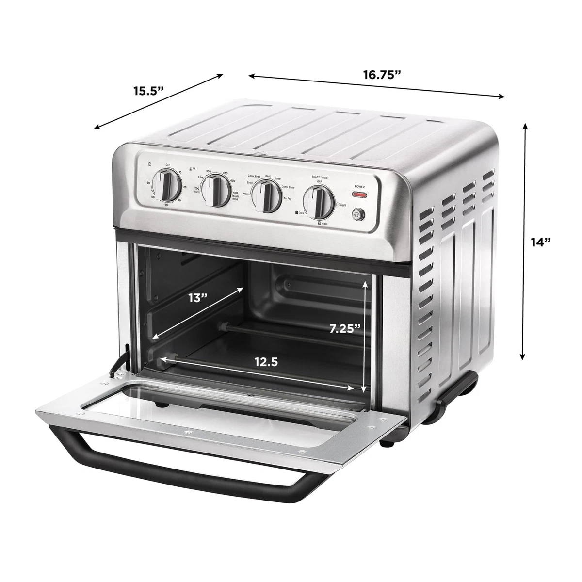 Costway 7in1 Air Fryer Toaster Oven 19 Qt Dehydrate, 59 OFF