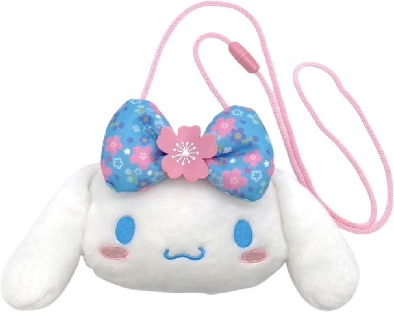 Sanrio Character Cinnamoroll Face Pochette Mini Bag (Sakura Kimono