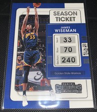 2021-22 panini contenders basketball Season Ticket James Wiseman #30 Warriors 