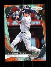 2020 PRIZM #131 CHRISTIAN YELIC COSMIC HAZE PRIZM - MILWAUKEE BREWERS