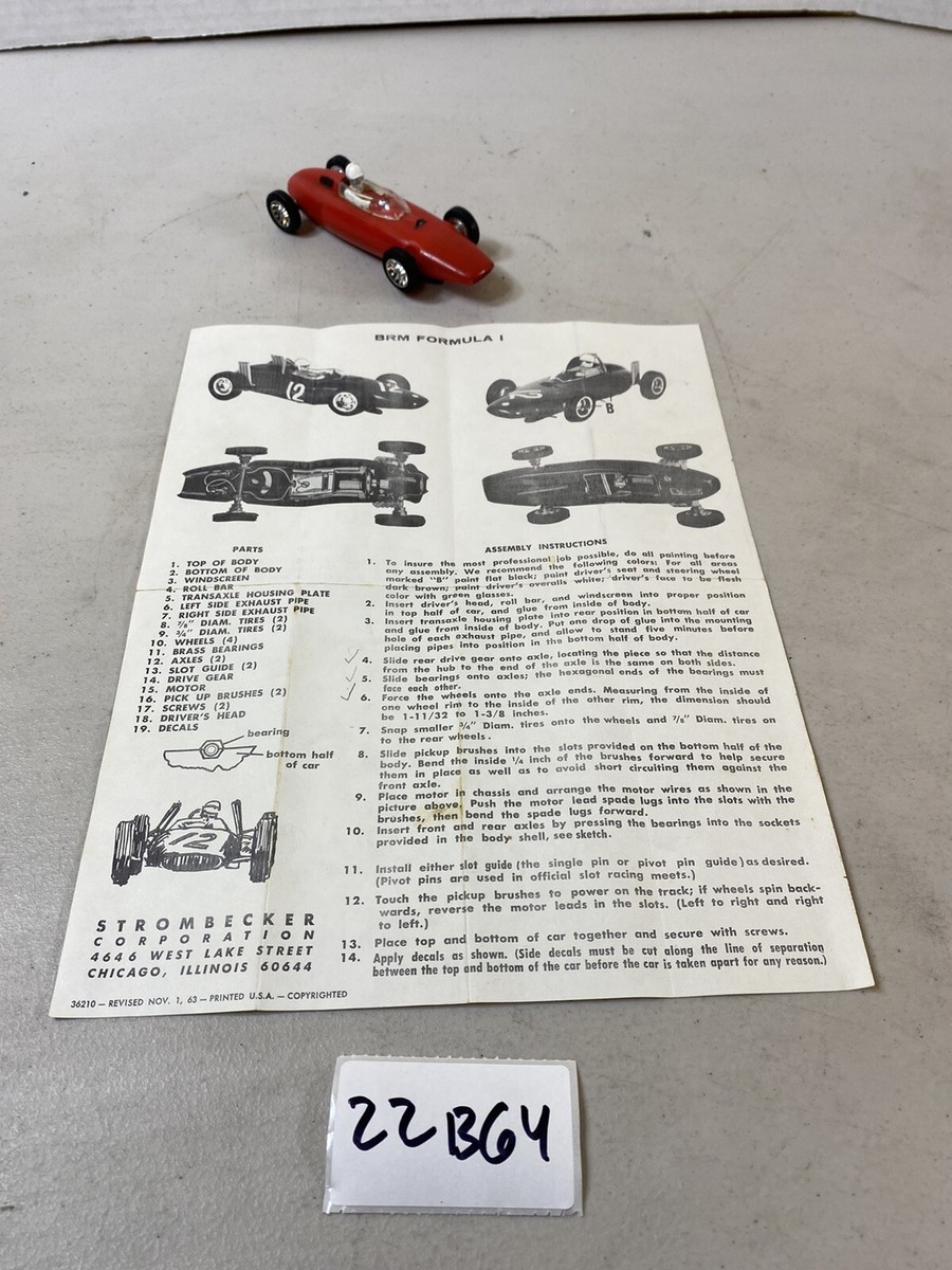 BRM Formula 1 I slot racing car racer toy custom model