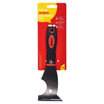 AMTECH 6-in-1 Painter Multi-Purpose Tool: Decorator Scraper, Putty Knife, Hammerhead