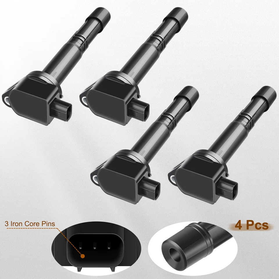 Paquete de 4 bobinas de encendido para Honda Crosstour CR-V 2012-2013 2010-2016 L4 2,4 L Foto 2 de 4