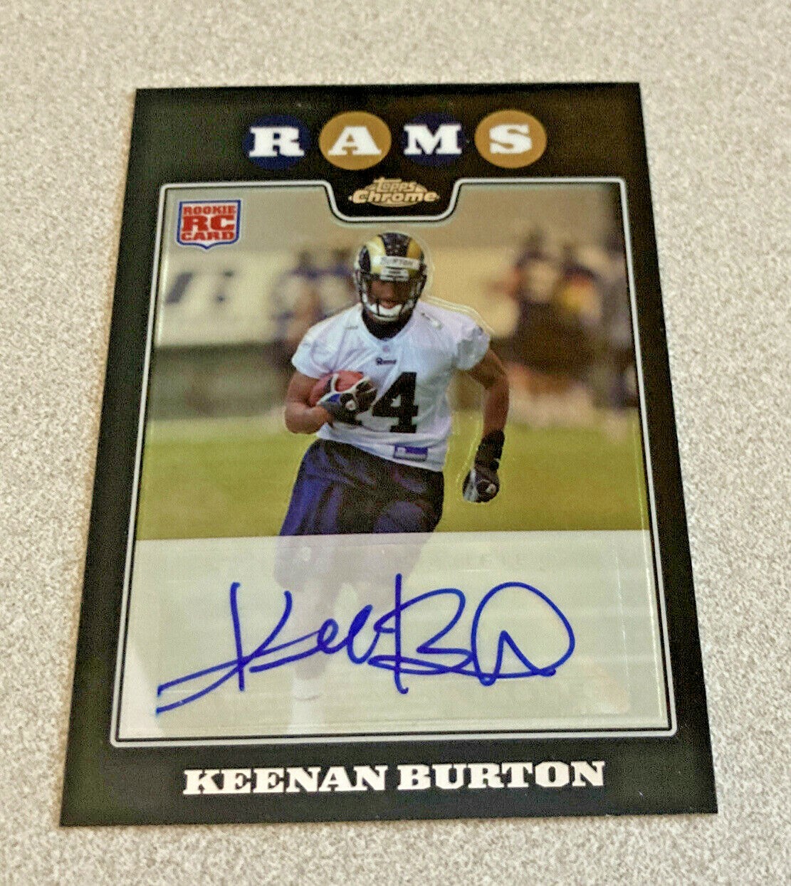 Keenan Burton Topps Chrome #TC208 Autograph